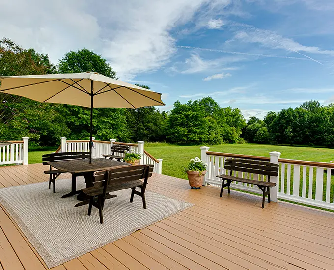 beautiful stained deck in Springfield IL