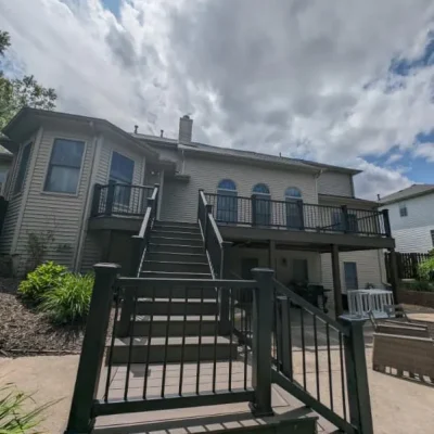 new deck and stairway installation in springfield il